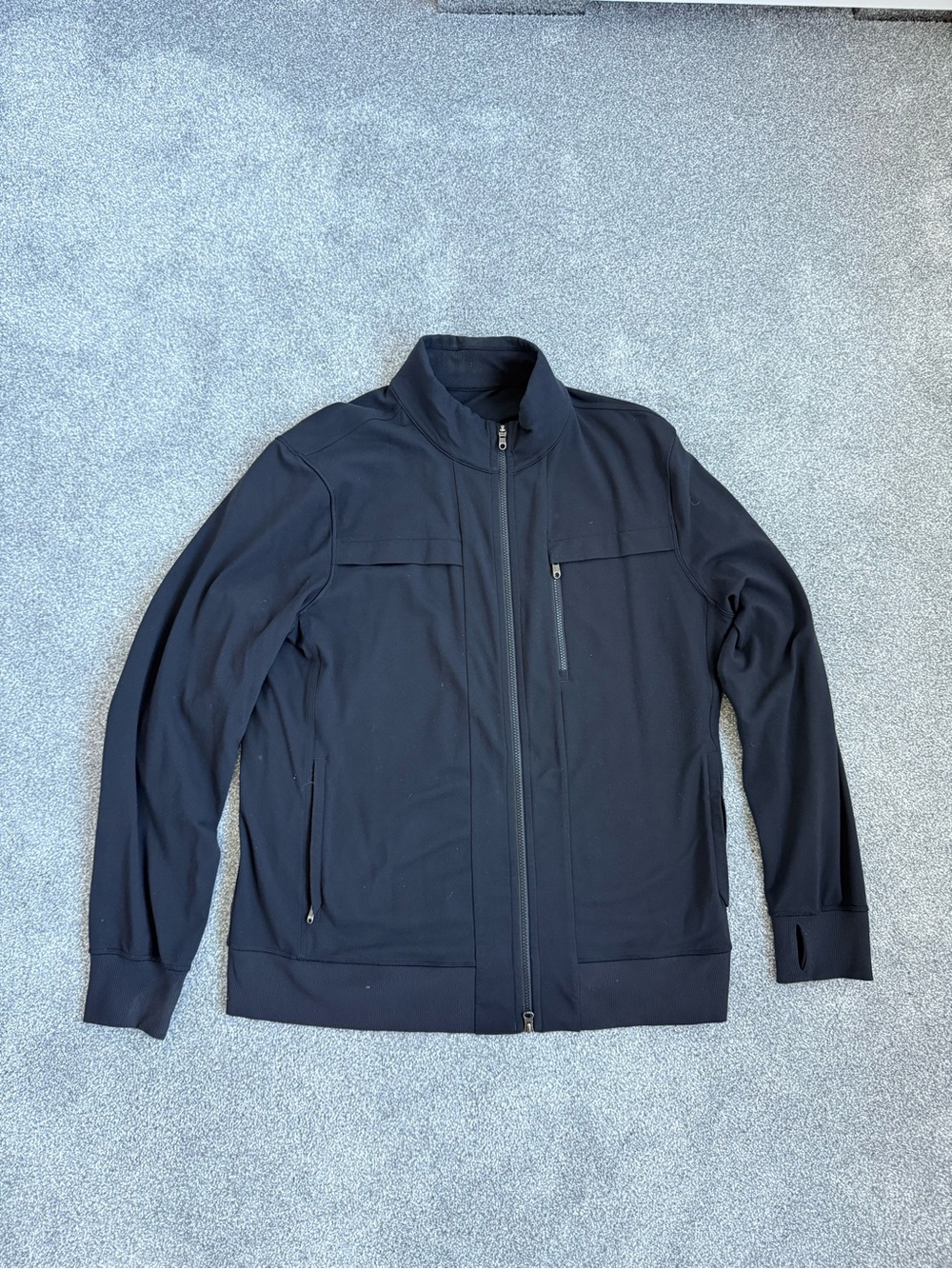 Lululemon Men's Black Zip-Front Jacket